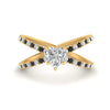Load image into Gallery viewer, cross-band-heart-shaped-engagment-ring-with-black-diamond-yellow-gold-FD9890HTRGBLACK-NL-YG.jpg?v=1760525746