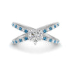 Load image into Gallery viewer, cross-band-heart-shaped-engagment-ring-with-blue-topaz-white-gold-FD9890HTRGICBLTO-NL-WG.jpg?v=1760525746