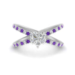 Load image into Gallery viewer, cross-band-heart-shaped-engagment-ring-with-purple-topaz-white-gold-FD9890HTRGVITO-NL-WG_42ad44e8-e273-4cc0-8a01-fa0150ee6638.jpg?v=1760525890
