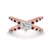 Load image into Gallery viewer, cross-band-heart-shaped-engagment-ring-with-ruby-rose-gold-FD9890HTRGRUDR-NL-RG.jpg?v=1760525746