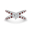 Load image into Gallery viewer, cross-band-heart-shaped-engagment-ring-with-ruby-white-gold-FD9890HTRGRUDR-NL-WG.jpg?v=1760525746