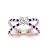 Load image into Gallery viewer, cross-band-heart-shaped-engagment-ring-with-sapphire-rose-gold-FD9890HTRGSABLANGLE5-NL-RG_bf6c5c3d-b932-4c3e-956f-46b513960716.jpg?v=1760525889
