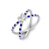 Load image into Gallery viewer, cross-band-heart-shaped-engagment-ring-with-sapphire-white-gold-FD9890HTRGSABLANGLE2-NL-WG.jpg?v=1760525746