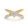 Load image into Gallery viewer, cross-band-heart-shaped-engagment-ring-yellow-gold-FD9890HTR-NL-YG.jpg?v=1760525746