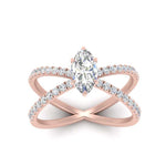 Load image into Gallery viewer, cross-band-marquise-cut-engagment-ring-rose-gold-FD9890MQRANGLE5-NL-RG.jpg?v=1760525762