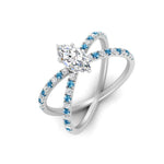 Load image into Gallery viewer, cross-band-marquise-cut-engagment-ring-with-blue-topaz-white-gold-FD9890MQRGICBLTOANGLE2-NL-WG.jpg?v=1760525763