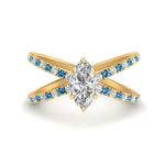 Load image into Gallery viewer, cross-band-marquise-cut-engagment-ring-with-blue-topaz-yellow-gold-FD9890MQRGICBLTO-NL-YG.jpg?v=1760525763