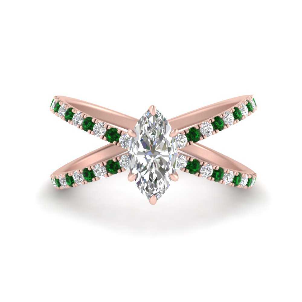 cross-band-marquise-cut-engagment-ring-with-emerald-rose-gold-FD9890MQRGEMGR-NL-RG.jpg?v=1760525763