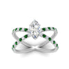 Load image into Gallery viewer, cross-band-marquise-cut-engagment-ring-with-emerald-white-gold-FD9890MQRGEMGRANGLE5-NL-WG_0641d174-305b-4bc6-bde5-1e0908b452af.jpg?v=1760525899