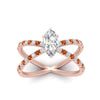 Load image into Gallery viewer, cross-band-marquise-cut-engagment-ring-with-orange-sapphire-rose-gold-FD9890MQRGSAORANGLE5-NL-RG_76685afa-2db0-4ae2-a5c0-abac1cd3820f.jpg?v=1760525899