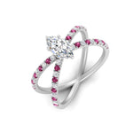 Load image into Gallery viewer, cross-band-marquise-cut-engagment-ring-with-pink-sapphire-white-gold-FD9890MQRGSADRPIANGLE2-NL-WG.jpg?v=1760525763