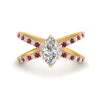 Load image into Gallery viewer, cross-band-marquise-cut-engagment-ring-with-pink-sapphire-yellow-gold-FD9890MQRGSADRPI-NL-YG_6aad443a-1141-432d-88c8-7a65df0d22da.jpg?v=1760525898