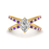 Load image into Gallery viewer, cross-band-marquise-cut-engagment-ring-with-purple-topaz-yellow-gold-FD9890MQRGVITO-NL-YG_240de978-c324-44d1-b749-de4797c8d887.jpg?v=1760525899
