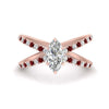 Load image into Gallery viewer, cross-band-marquise-cut-engagment-ring-with-ruby-rose-gold-FD9890MQRGRUDR-NL-RG_810fce56-475e-4041-87aa-1bbc3456e87a.jpg?v=1760525898