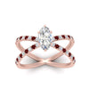 Load image into Gallery viewer, cross-band-marquise-cut-engagment-ring-with-ruby-rose-gold-FD9890MQRGRUDRANGLE5-NL-RG_534f6772-9af7-4c3a-bd9a-6b69a653cb69.jpg?v=1760525899