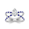 Load image into Gallery viewer, cross-band-marquise-cut-engagment-ring-with-sapphire-white-gold-FD9890MQRGSABLANGLE5-NL-WG_45829e8a-5bf9-4d51-b744-79e0a9bfe4c5.jpg?v=1760525898