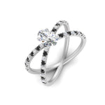 Load image into Gallery viewer, cross-band-oval-shaped-engagment-ring-with-black-diamond-white-gold-FD9890OVRGBLACKANGLE2-NL-WG.jpg?v=1760525778