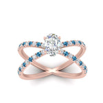 Load image into Gallery viewer, cross-band-oval-shaped-engagment-ring-with-blue-topaz-rose-gold-FD9890OVRGICBLTOANGLE5-NL-RG.jpg?v=1760525778