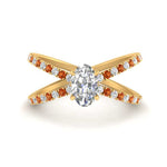 Load image into Gallery viewer, cross-band-oval-shaped-engagment-ring-with-orange-sapphire-yellow-gold-FD9890OVRGSAOR-NL-YG.jpg?v=1760525778