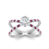 Load image into Gallery viewer, cross-band-oval-shaped-engagment-ring-with-pink-sapphire-white-gold-FD9890OVRGSADRPIANGLE5-NL-WG_92d6fde1-7e92-446b-85a2-02c21bb44e6c.jpg?v=1760525908