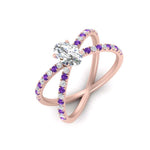 Load image into Gallery viewer, cross-band-oval-shaped-engagment-ring-with-purple-topaz-rose-gold-FD9890OVRGVITOANGLE2-NL-RG.jpg?v=1760525779
