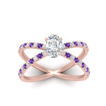 Load image into Gallery viewer, cross-band-oval-shaped-engagment-ring-with-purple-topaz-rose-gold-FD9890OVRGVITOANGLE5-NL-RG.jpg?v=1760525778