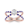 Load image into Gallery viewer, cross-band-oval-shaped-engagment-ring-with-sapphire-rose-gold-FD9890OVRGSABLANGLE5-NL-RG_814c051f-37f8-4aa2-a5a2-4753dd7b8563.jpg?v=1760525908