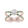 Load image into Gallery viewer, cross-band-pear-shaped-engagment-ring-with-emerald-rose-gold-FD9890PERGEMGRANGLE5-NL-RG_5b1d8b73-4bd8-448b-8042-5dc64182f9eb.jpg?v=1760525917