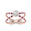 Load image into Gallery viewer, cross-band-pear-shaped-engagment-ring-with-pink-sapphire-rose-gold-FD9890PERGSADRPIANGLE5-NL-RG_10249d46-3b66-42b4-8662-4420fb2e377d.jpg?v=1760525917