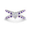 Load image into Gallery viewer, cross-band-pear-shaped-engagment-ring-with-purple-topaz-white-gold-FD9890PERGVITO-NL-WG_6682babd-b12e-4be8-b096-6ed3affd80d2.jpg?v=1760525918