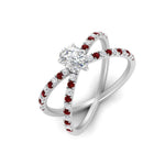 Load image into Gallery viewer, cross-band-pear-shaped-engagment-ring-with-ruby-white-gold-FD9890PERGRUDRANGLE2-NL-WG.jpg?v=1760525794