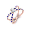 Load image into Gallery viewer, cross-band-pear-shaped-engagment-ring-with-sapphire-rose-gold-FD9890PERGSABLANGLE2-NL-RG_b6770a68-be93-4548-a514-e7be340238f6.jpg?v=1760525917