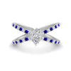Load image into Gallery viewer, cross-band-pear-shaped-engagment-ring-with-sapphire-white-gold-FD9890PERGSABL-NL-WG_e044f676-f649-4455-a223-6199aceb0baa.jpg?v=1760525917
