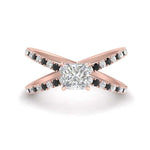 Load image into Gallery viewer, cross-band-princess-cut-engagment-ring-with-black-diamond-rose-gold-FD9890PRRGBLACK-NL-RG_0949f489-8cd7-4ba8-b746-8440d038d03c.jpg?v=1760525926