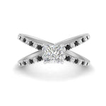 Load image into Gallery viewer, cross-band-princess-cut-engagment-ring-with-black-diamond-white-gold-FD9890PRRGBLACK-NL-WG_08d40680-9e16-49bf-93b7-00b037e7a508.jpg?v=1760525926