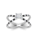 Load image into Gallery viewer, cross-band-princess-cut-engagment-ring-with-black-diamond-white-gold-FD9890PRRGBLACKANGLE5-NL-WG_7eb81782-4ea8-4d40-837b-62c2d0ca3831.jpg?v=1760525926