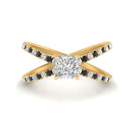 Load image into Gallery viewer, cross-band-princess-cut-engagment-ring-with-black-diamond-yellow-gold-FD9890PRRGBLACK-NL-YG_75744f5d-2b7a-4742-a6b9-5dd24f41ad2a.jpg?v=1760525926