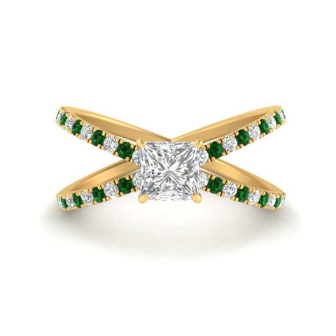 cross-band-princess-cut-engagment-ring-with-emerald-yellow-gold-FD9890PRRGEMGR-NL-YG.jpg?v=1760525810