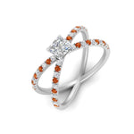Load image into Gallery viewer, cross-band-princess-cut-engagment-ring-with-orange-sapphire-white-gold-FD9890PRRGSAORANGLE2-NL-WG_b8e80700-4c30-481c-b037-52b74b54ed86.jpg?v=1760525926