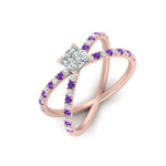 Load image into Gallery viewer, cross-band-princess-cut-engagment-ring-with-purple-topaz-rose-gold-FD9890PRRGVITOANGLE2-NL-RG_c287b5d1-542d-4284-993b-6d9b55a16e0c.jpg?v=1760525926