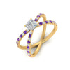 Load image into Gallery viewer, cross-band-princess-cut-engagment-ring-with-purple-topaz-yellow-gold-FD9890PRRGVITOANGLE2-NL-YG_0958508e-c96a-46e8-a580-8b1a60dfc9d5.jpg?v=1760525926