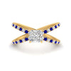 Load image into Gallery viewer, cross-band-princess-cut-engagment-ring-with-sapphire-yellow-gold-FD9890PRRGSABL-NL-YG_914c9ee8-dfac-4682-a98a-afdadbfe1e6e.jpg?v=1760525925