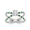 Load image into Gallery viewer, cross-band-radiant-cut-engagment-ring-with-emerald-white-gold-FD9890RARGEMGRANGLE5-NL-WG_2f50b81d-becc-4d4e-aaf8-9f5d5781b9cf.jpg?v=1760525936