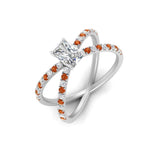 Load image into Gallery viewer, cross-band-radiant-cut-engagment-ring-with-orange-sapphire-white-gold-FD9890RARGSAORANGLE2-NL-WG.jpg?v=1760525827
