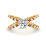 Load image into Gallery viewer, cross-band-radiant-cut-engagment-ring-with-orange-sapphire-yellow-gold-FD9890RARGSAOR-NL-YG.jpg?v=1760525827
