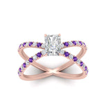 Load image into Gallery viewer, cross-band-radiant-cut-engagment-ring-with-purple-topaz-rose-gold-FD9890RARGVITOANGLE5-NL-RG.jpg?v=1760525827
