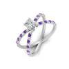Load image into Gallery viewer, cross-band-radiant-cut-engagment-ring-with-purple-topaz-white-gold-FD9890RARGVITOANGLE2-NL-WG_266dec7c-045f-4f26-8bf7-f5a5a9e66f65.jpg?v=1760525936