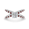 Load image into Gallery viewer, cross-band-radiant-cut-engagment-ring-with-ruby-white-gold-FD9890RARGRUDR-NL-WG_3aa5a82e-5718-4f6f-a787-8a19cd1586ea.jpg?v=1760525935
