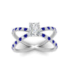 Load image into Gallery viewer, cross-band-radiant-cut-engagment-ring-with-sapphire-white-gold-FD9890RARGSABLANGLE5-NL-WG_94e704bb-5a2a-40d7-a587-60b6bf863f07.jpg?v=1760525935