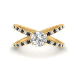 Load image into Gallery viewer, cross-band-round-cut-engagment-ring-with-black-diamond-yellow-gold-FD9890RORGBLACK-NL-YG_bc93a392-240d-4b91-a6d5-6d21a6d8ca37.jpg?v=1760525946
